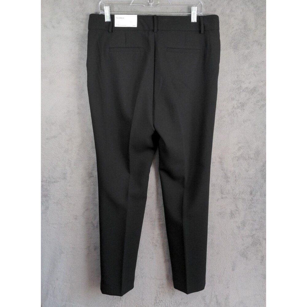 NWT Ann Taylor The Ankle Pants Size 10 Tall Black Mid Rise Straight Leg Classic - Picture 3 of 8